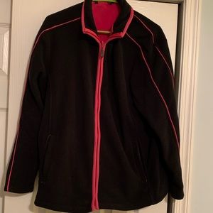 Warm Microfiber BC Clothing Jacket Pockets inside Zip pockets EUC wore1x size 14